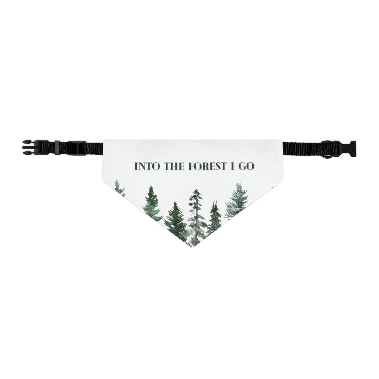 pine tree collar with bandana for pets