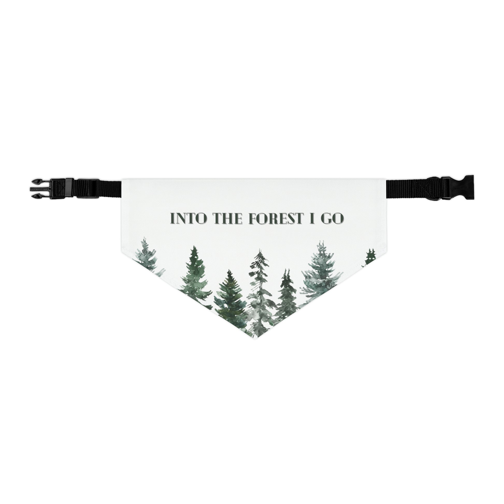 forest over the collar dog bandana for nature lovers