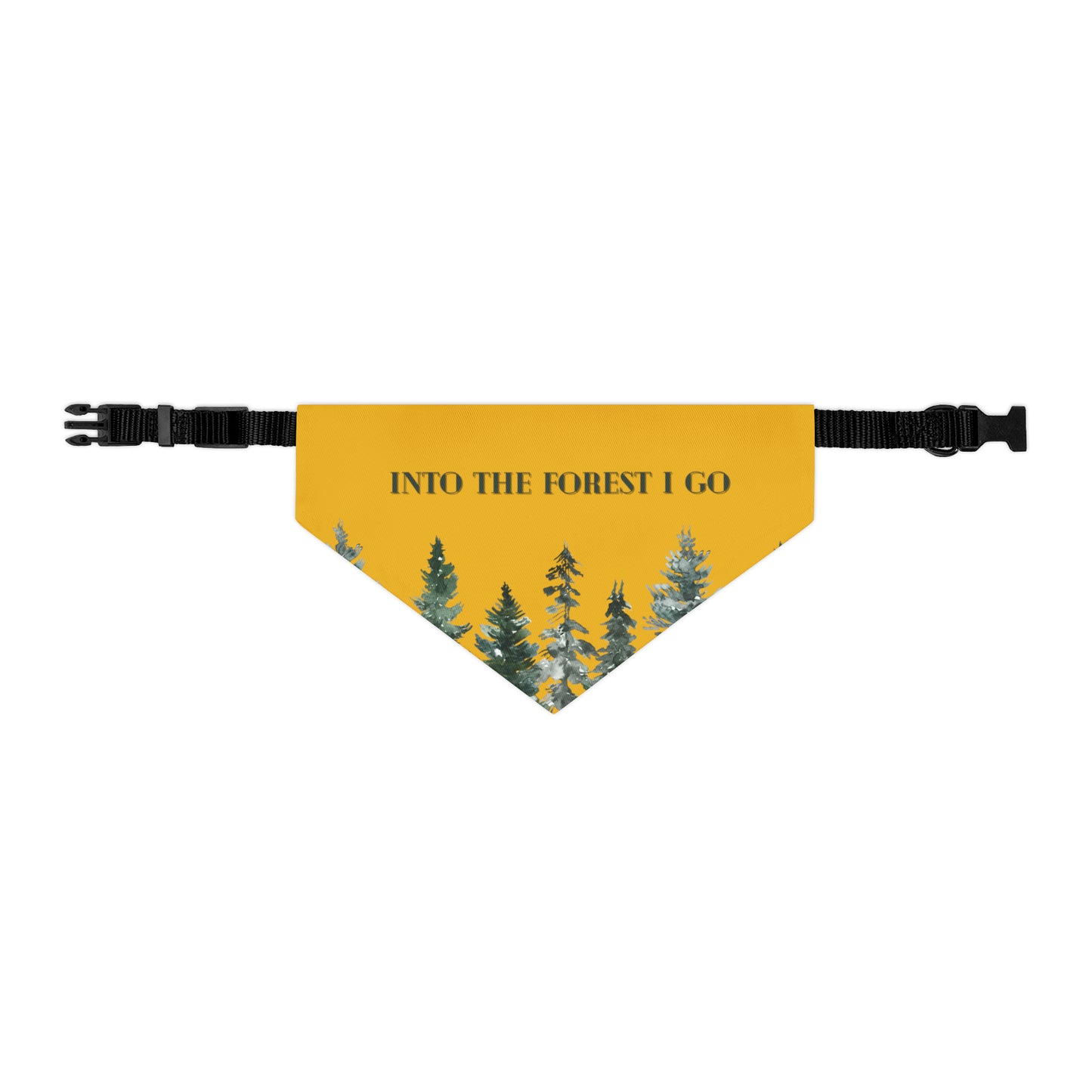 forest dog bandana collar for nature lovers