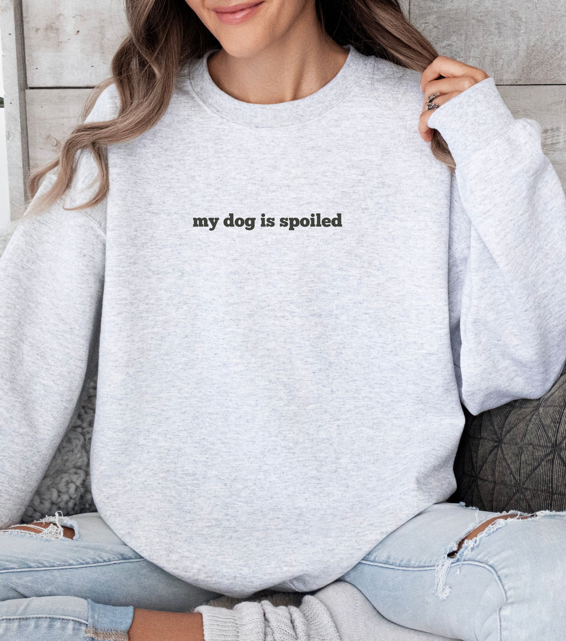 dog owner gift for Mother’s Day Doxie dog owner womens oversized crewneck  