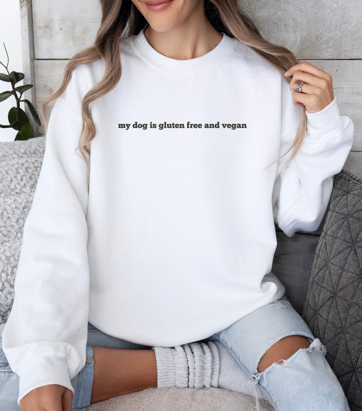 Dog mom crewneck gift for Doxie lover cozy oversized sweater 