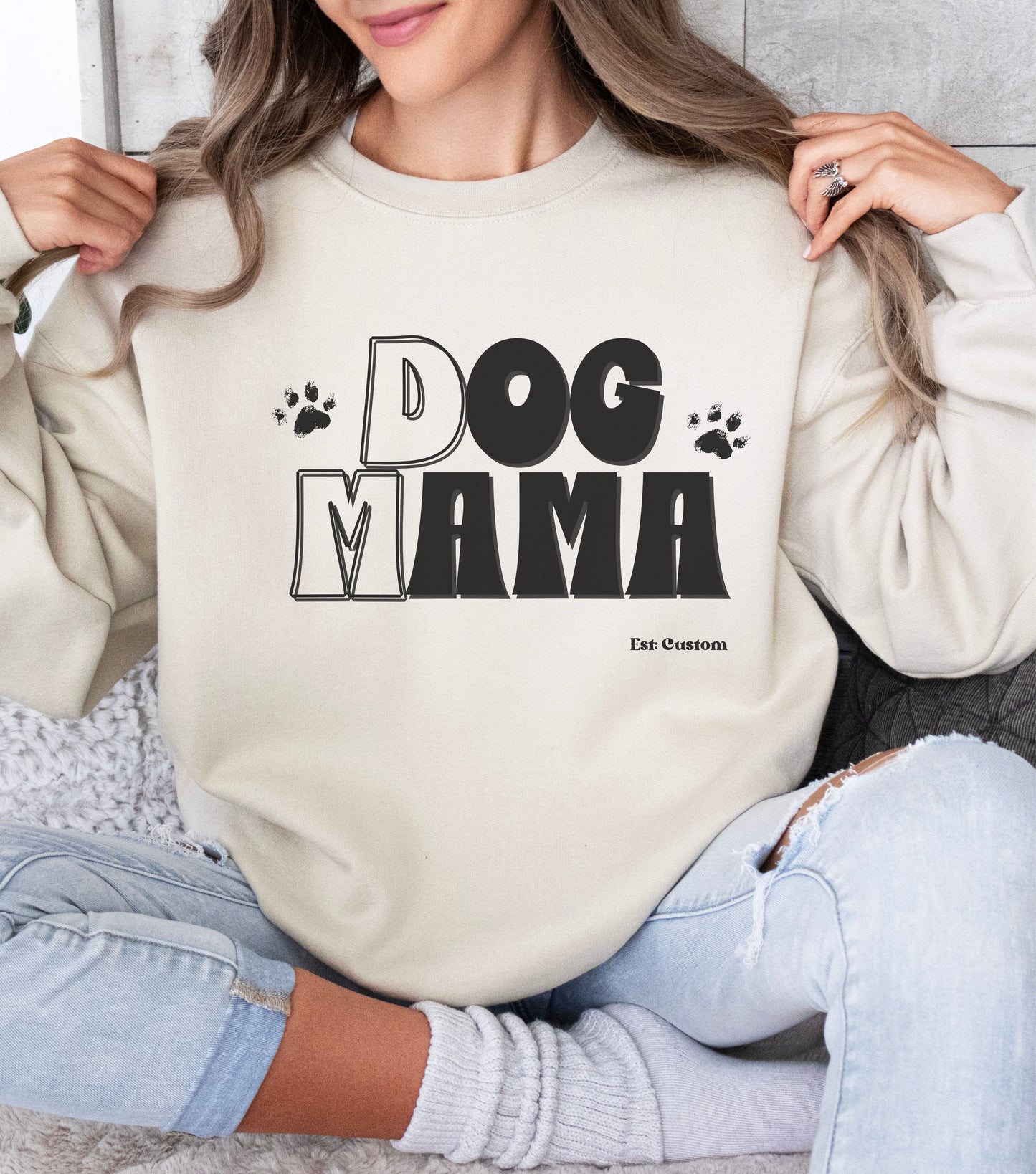 Personalized Dog Mama Sweatshirt
