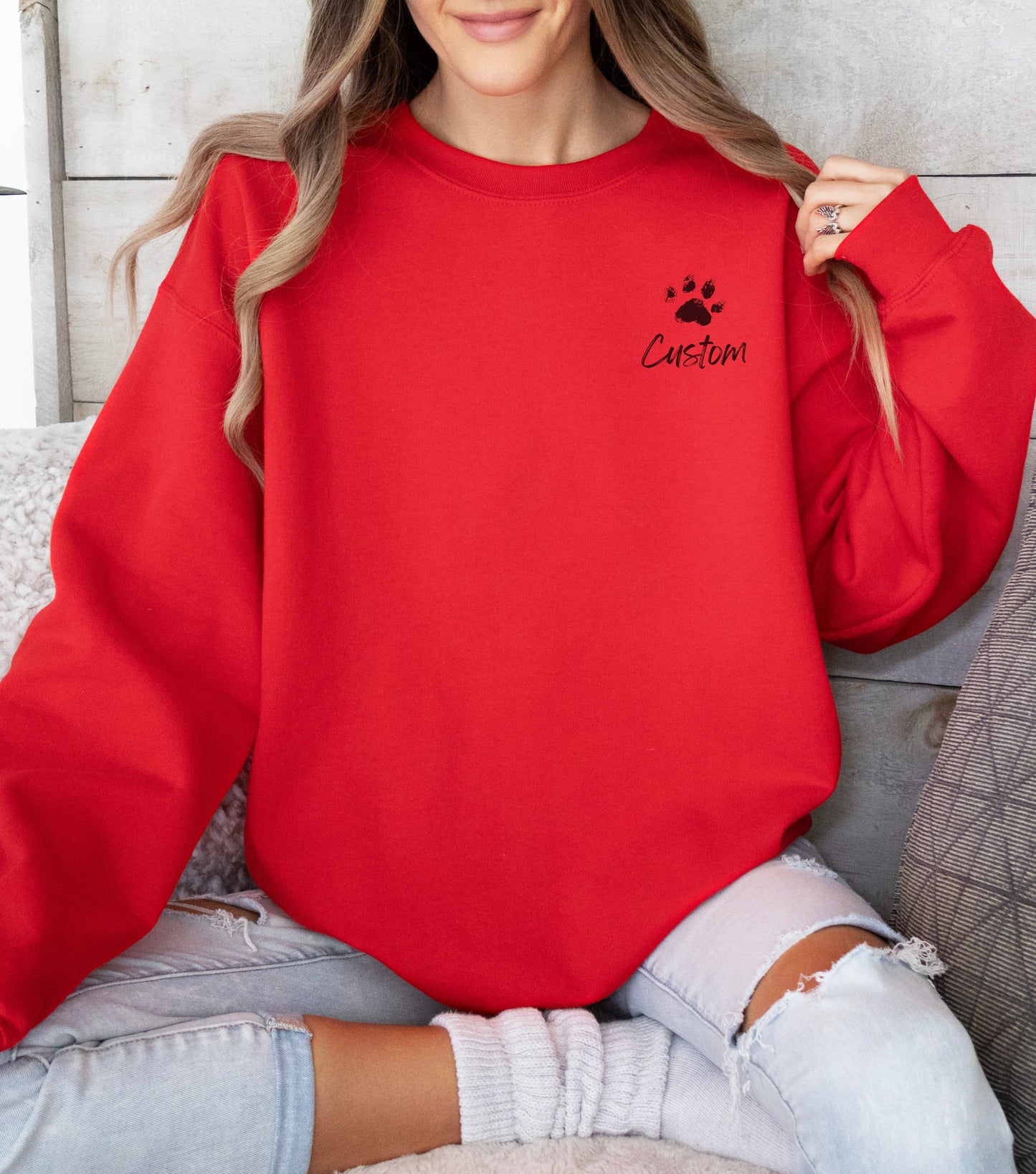Custom name pocket design dog mama sweater custom gift for Golden Retriever dog parent