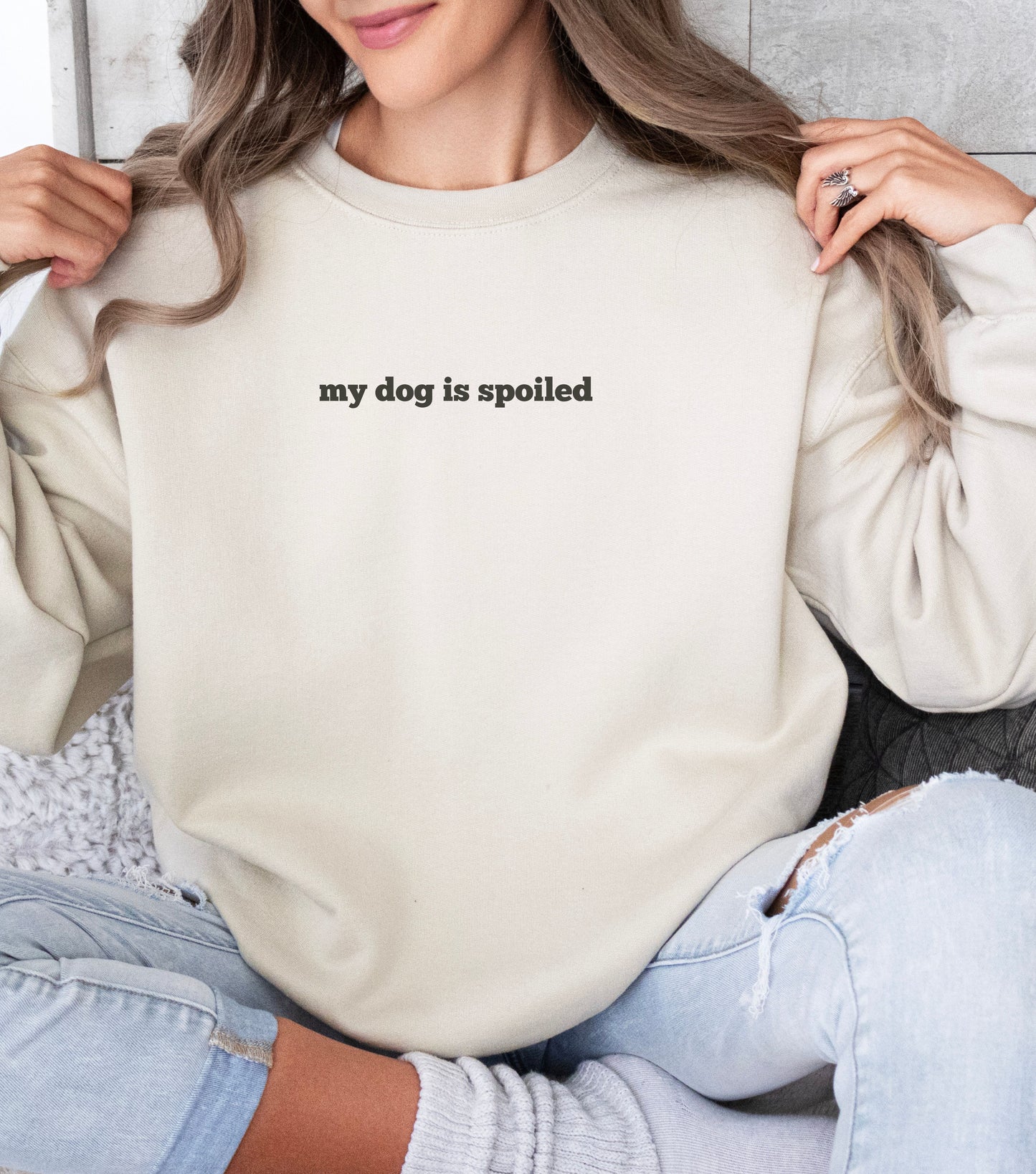 dog lover crewneck for Husky dog lover trendy oversized sweatshirt new dog mom present