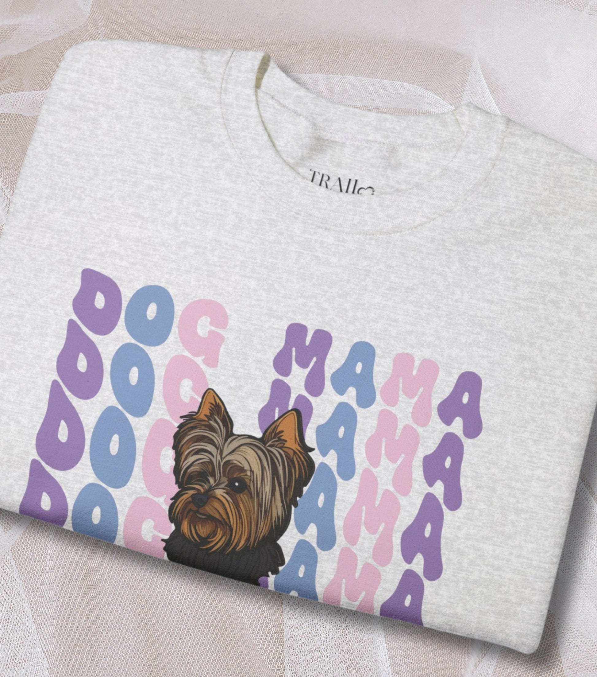 groovy Dog Face Sweatshirt gift for new Aussie dog mom